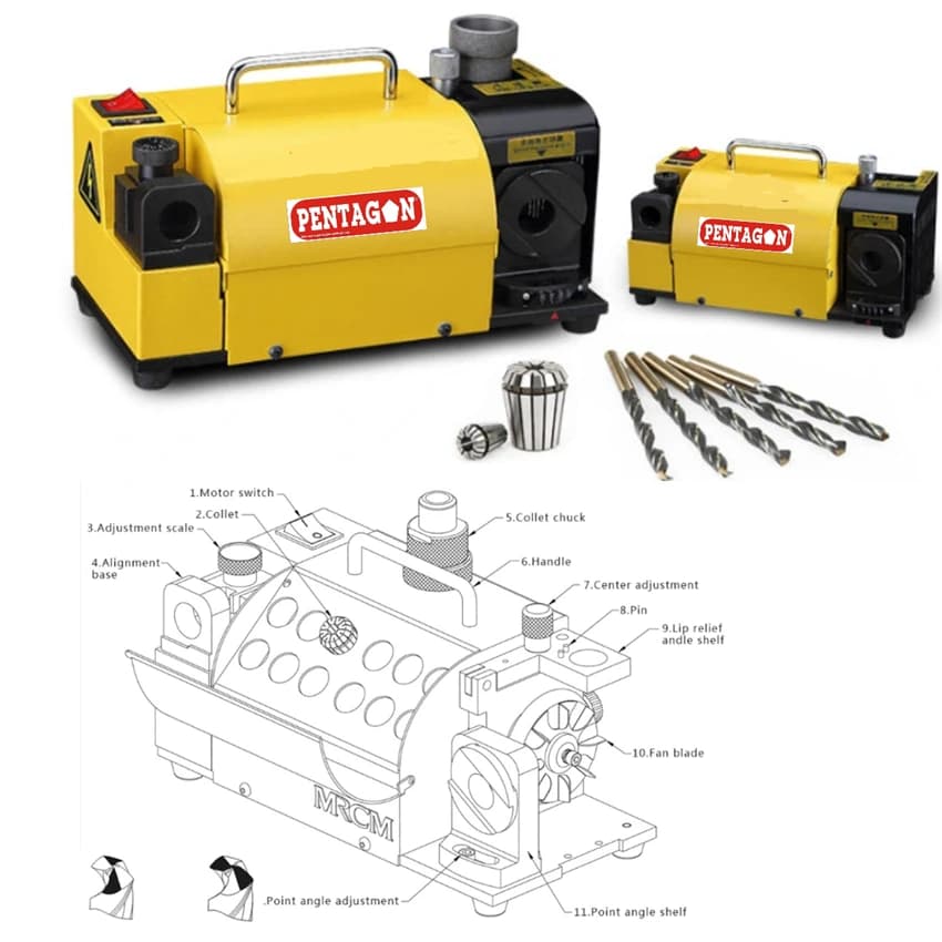 Drill Bit Grinder or Re-Sharpener Model: MR 26A Range