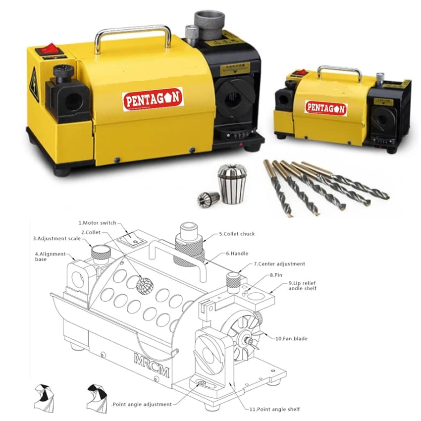 Drill Bit Sharpener Grinder -MR-13A