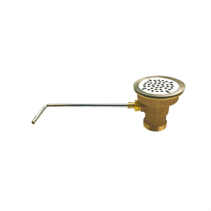 Brass Ball Waste Valve With Flat Strainer (C8481)
