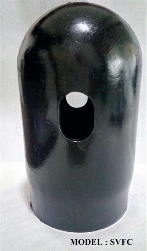 Black Mild Steel Cylinder Safety Valve Cap, For Industrial, Model Name/Number: Svfc