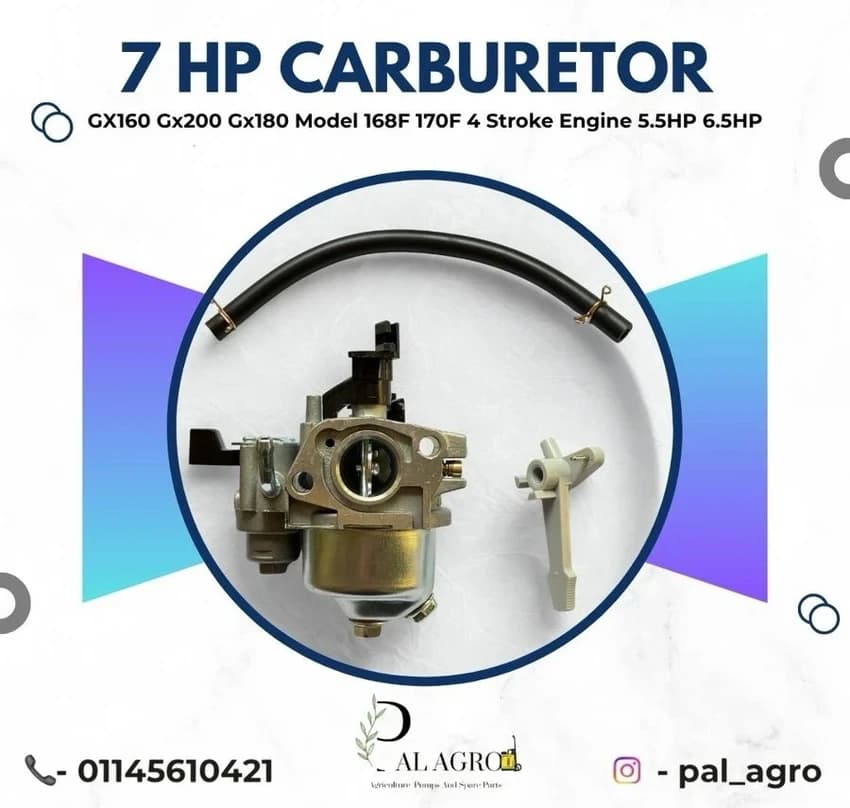 Carburetor Gx160 Gx200 Gx180 Model 168F 170F 4 Stroke Engine 5.5Hp 6.5Hp