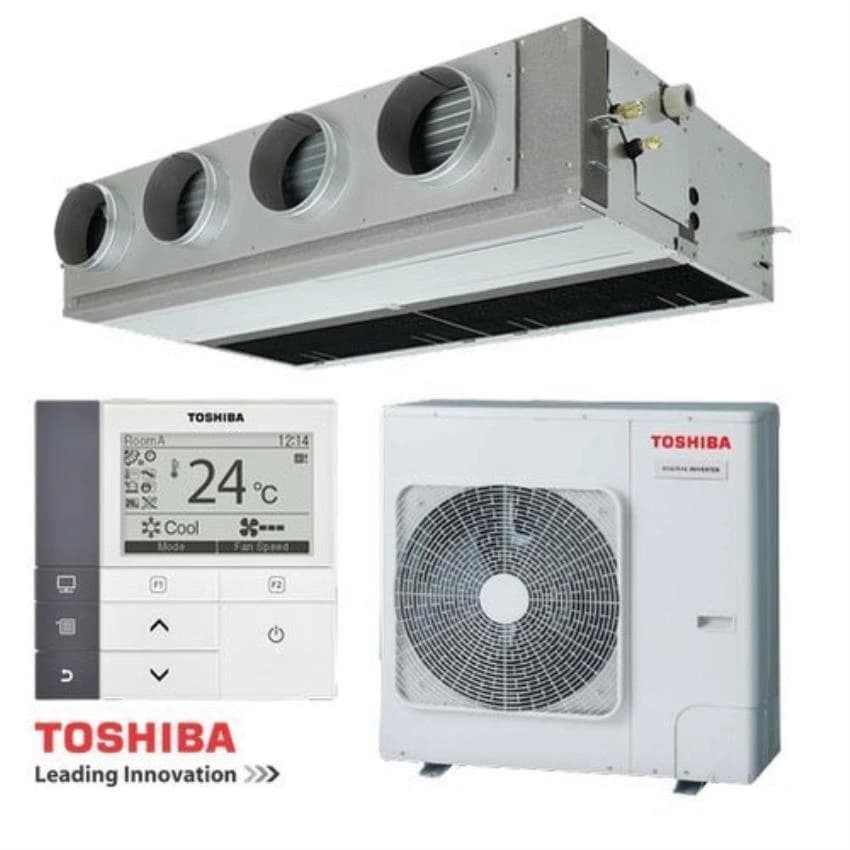 Mild Steel Toshiba Ductable AC, Capacity: 8 To 22 Ton, R-410A