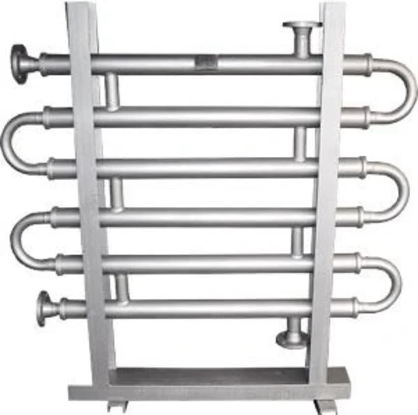 Aluminium Double Pipe Heat Exchanger, For Food Process Industry, Water