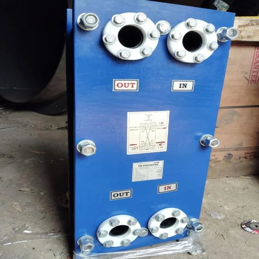 OD Engineers Aluminium Industrial plate type heat exchanger, For Beverage Industry, Water