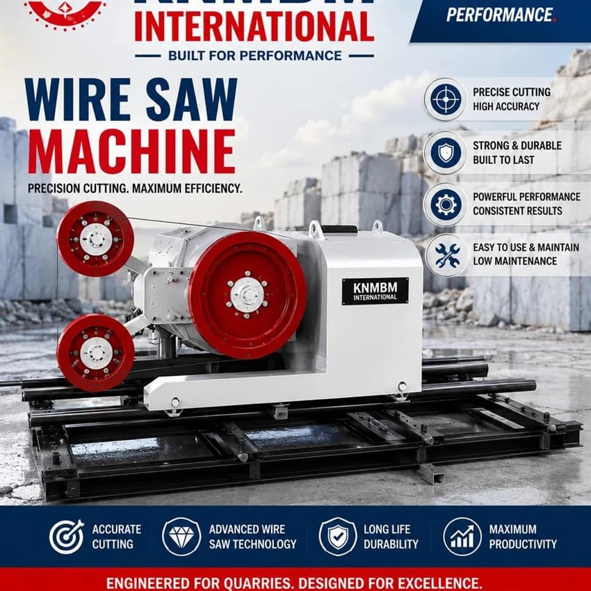 Wire Saw Machine, Model Name/Number: 60 HP KNMBM