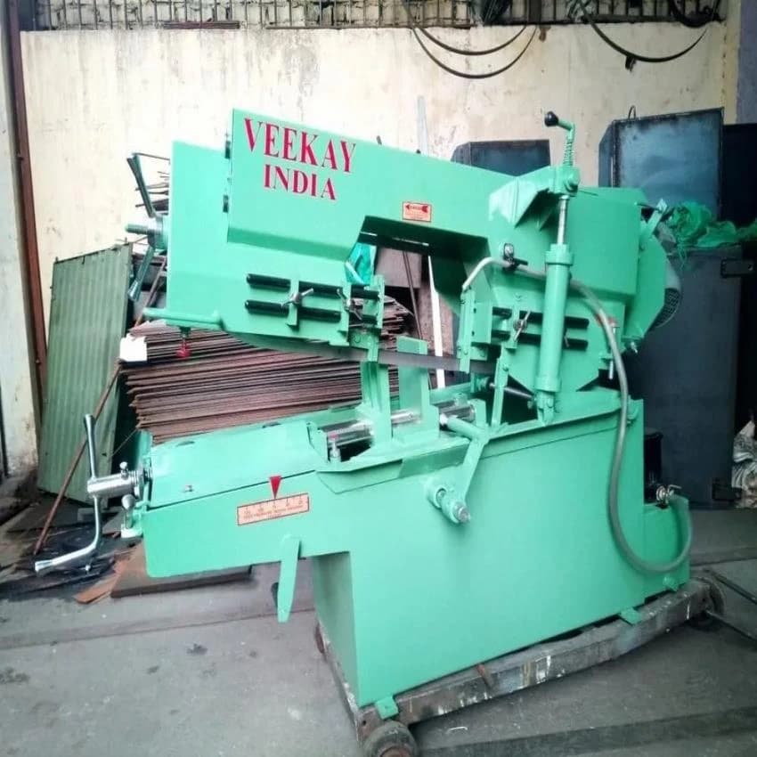 Horizontal Hinge Type Veekay Metal Cutting Bandsaw Machine, Automation Grade: Manual