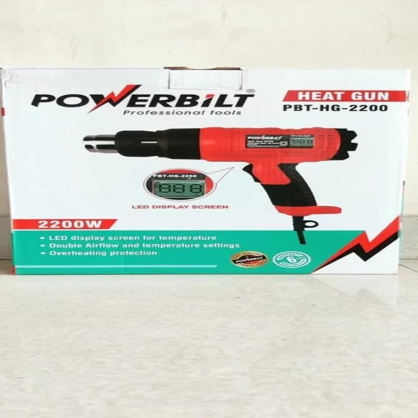 POWERBILT Electric Heat Gun, Model Name/Number: PBT-HG-2200