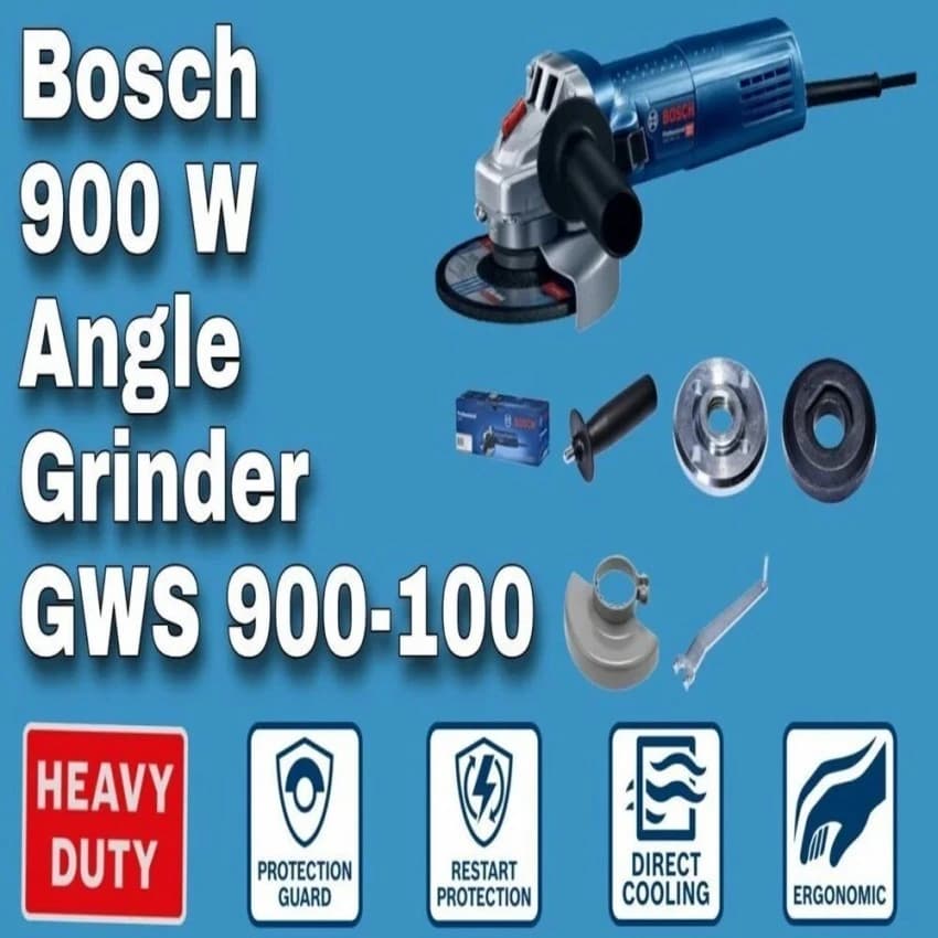 4 Inch Bosch Gws 900 100 Angle Grinder, 900w