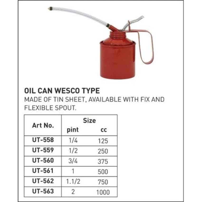 Red 5inch Oil Can Wesco Type