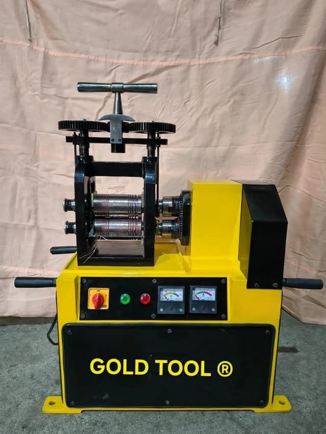 Gold smith machine jewelry wire & sheet machine with gear box, Semi automatic