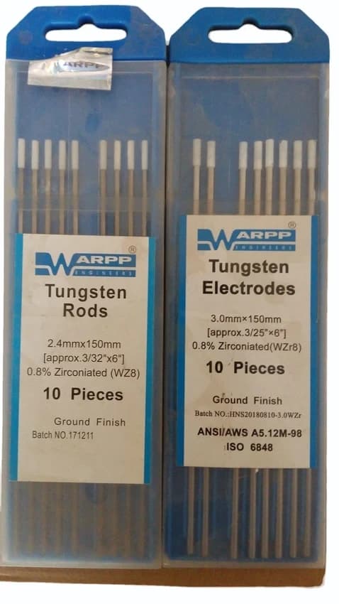 Tungsten Rod 2% Zirconiated 3mm Diameter x 150mm Length