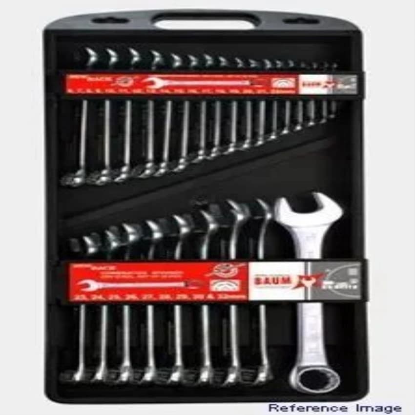 Baum Chrome Vanadium Combination Spanners Sets Plastic Jumbo Rack Packaging