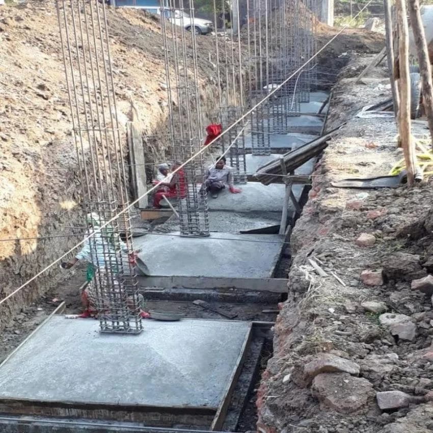 Concrete Frame Structures School Building Construction Service, Waterproofing System