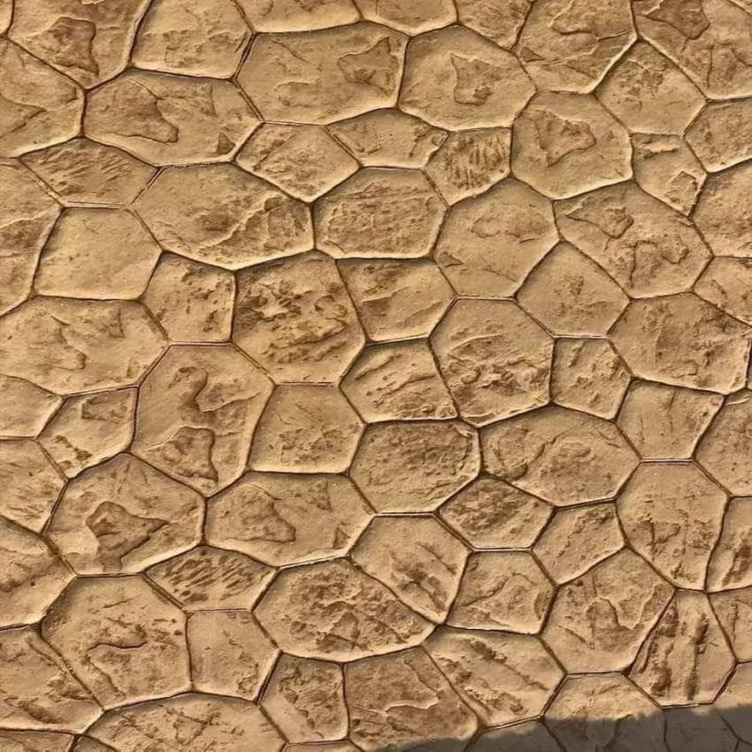 Brown Glossy Multi Colour concrete floor, For Outdoor, Anti-Skidding
