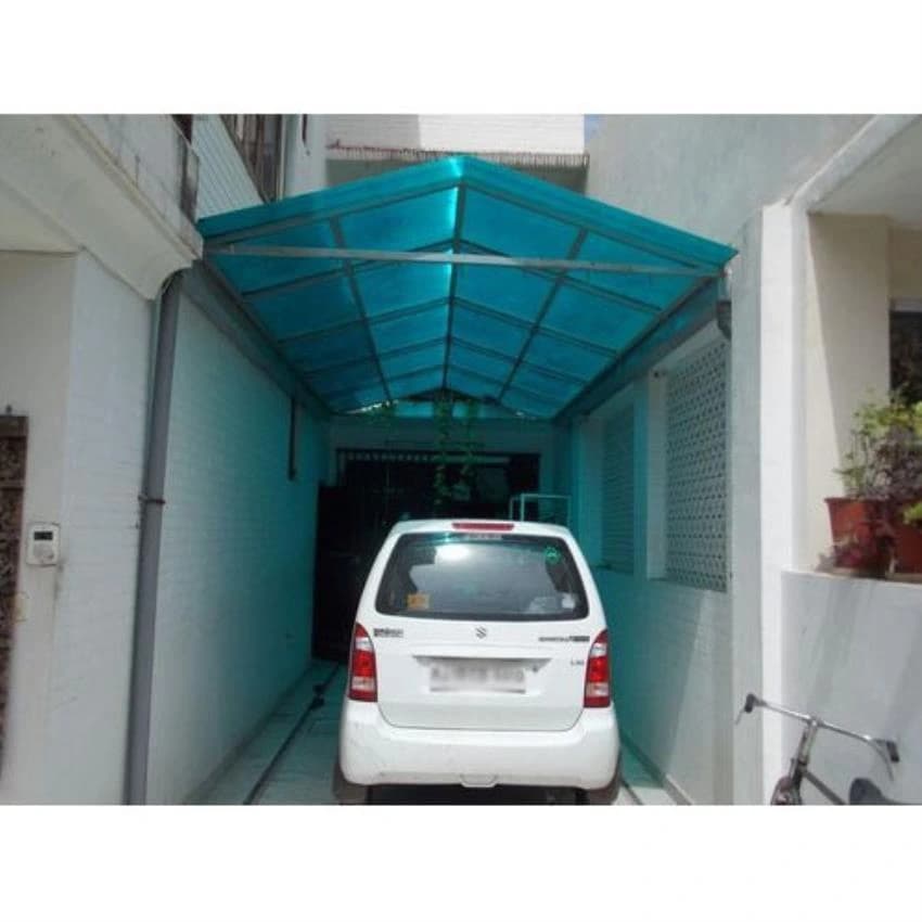 Car Parking Set Polycarbonate Structure Fixing Service