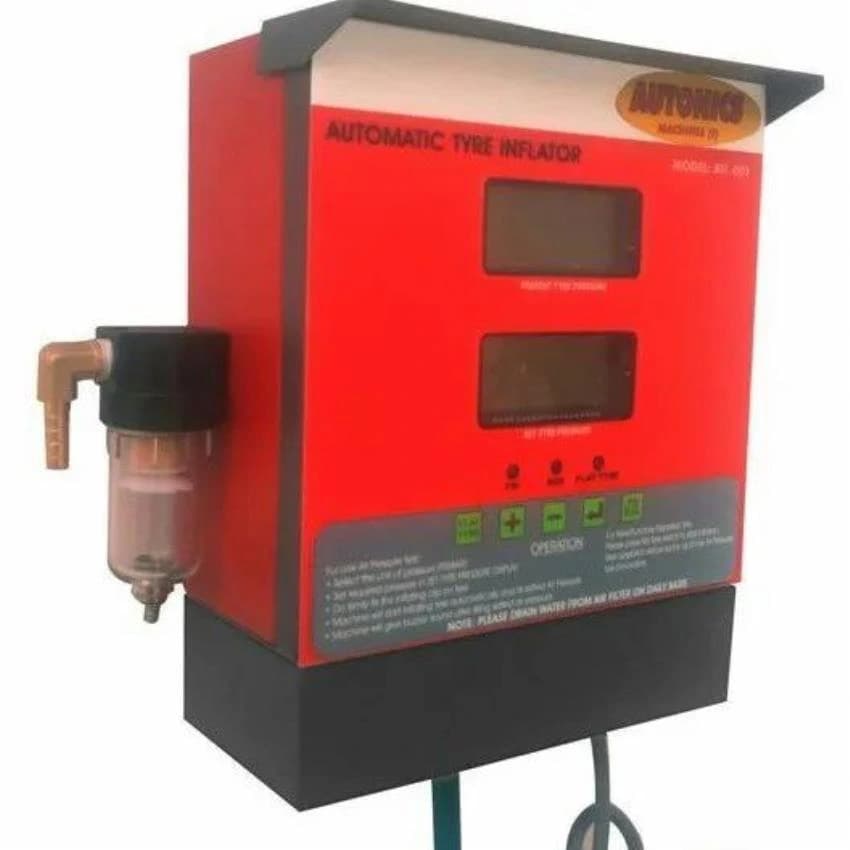 Red Digital Car Tyre Inflator, 220 V Ac, 0.1 Pci