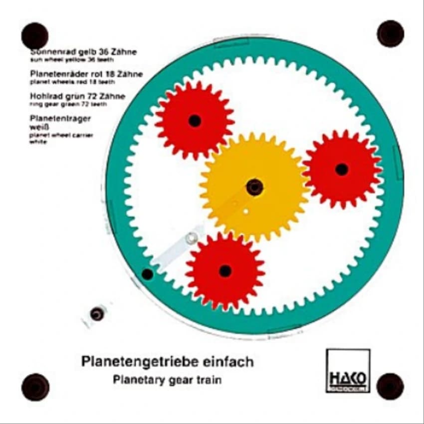 Simple Planetary Gear Train - Overhead Functional Model