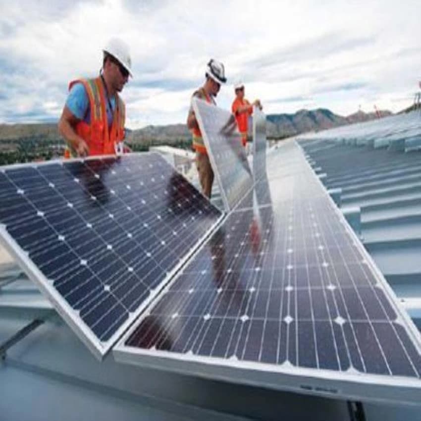 Client Location On Grid Solar Power Plant Installation Service, For Commercial