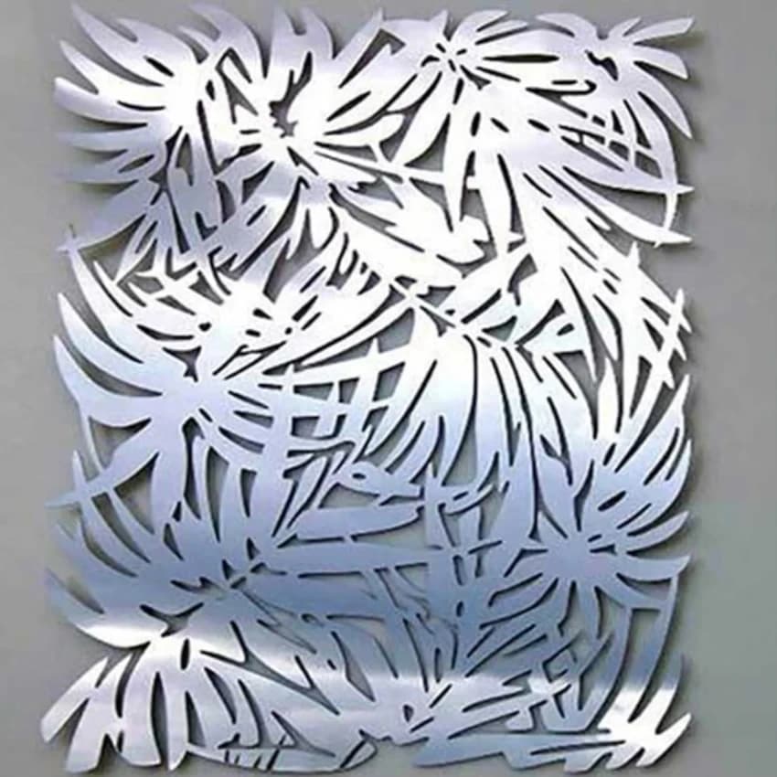 Silver Stainless Steel Laser Cut Jali, For Residential