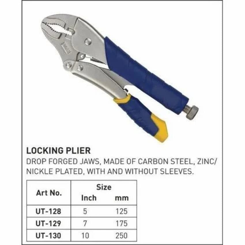 Unison Silver Locking Plier, Size: 6 Inch