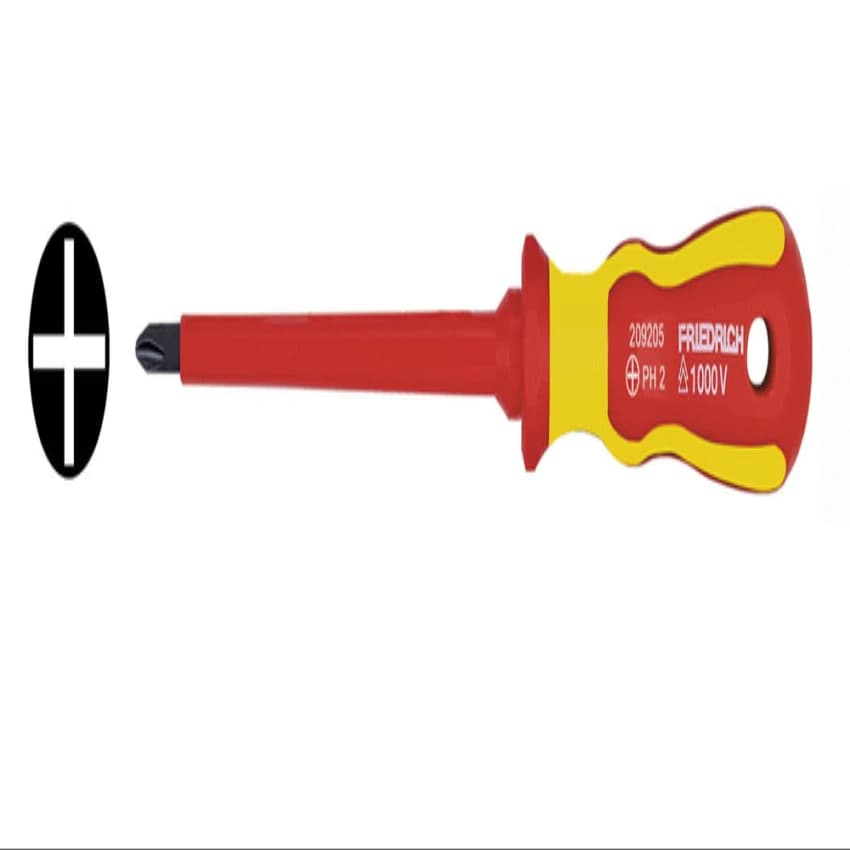 Friedrich Insulated Philips Screwdriver, Ph 0 To Ph 4, Model Name/Number: 209007 To 209304