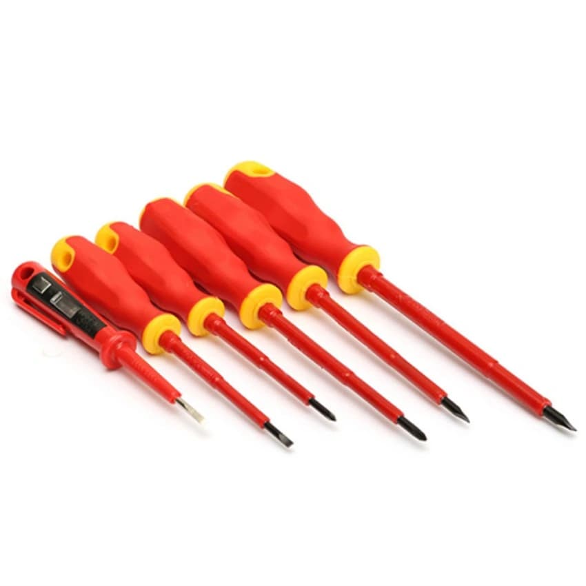 Chrom vanadium steel Friedrich VDE Screwdriver Set FL / PH 6 Pieces 2K, For Industrial, Model Name/Number: 210966