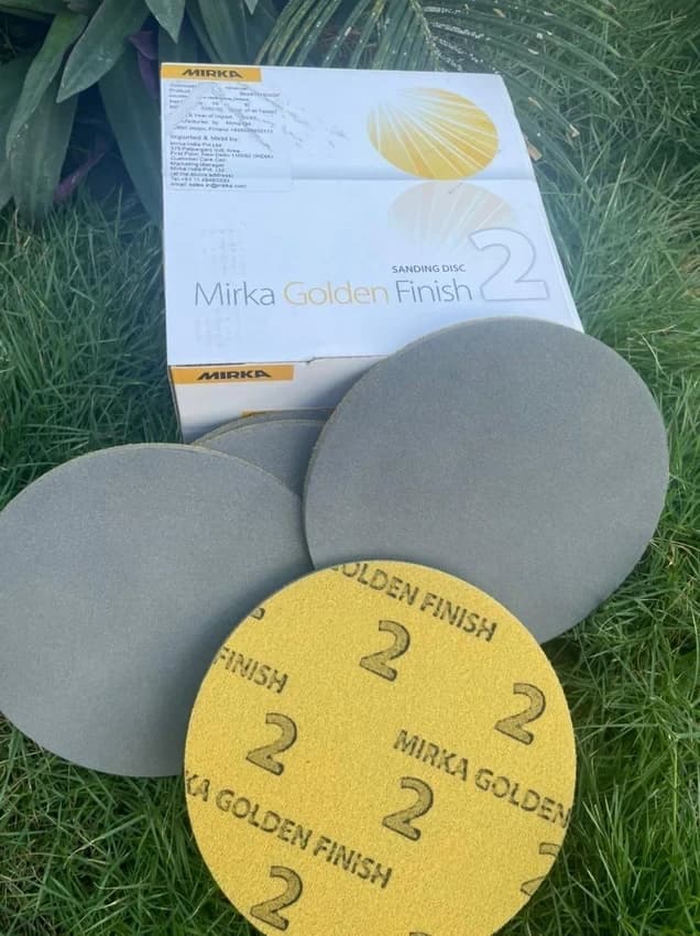 Golden Finish 5 Inch Sanding Disc