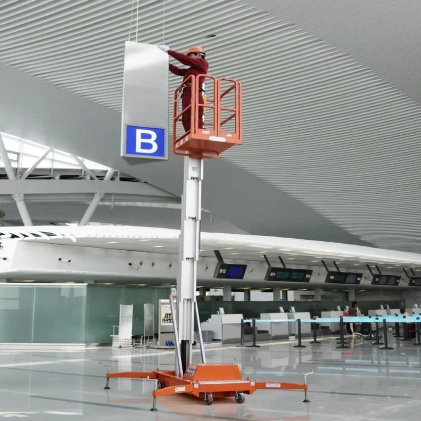 Battery Operated Mast Boom Lift Rental