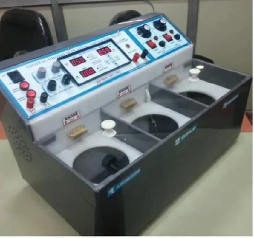 Mild Steel Electric Rhodium Plating Machine, Semi-Automatic