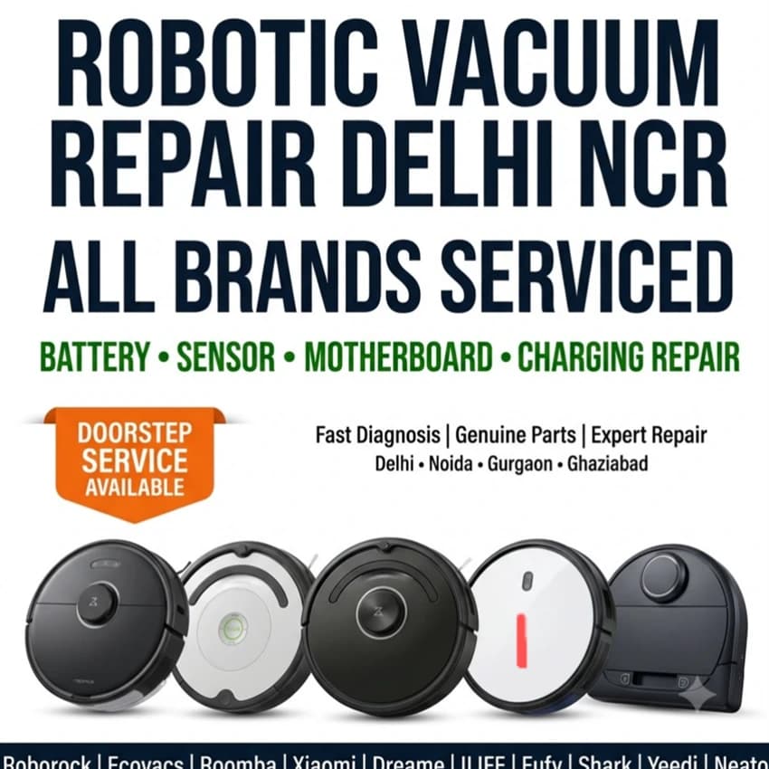 All Types of Robotic Vacuum Repair in Delhi - All Brands Serviced