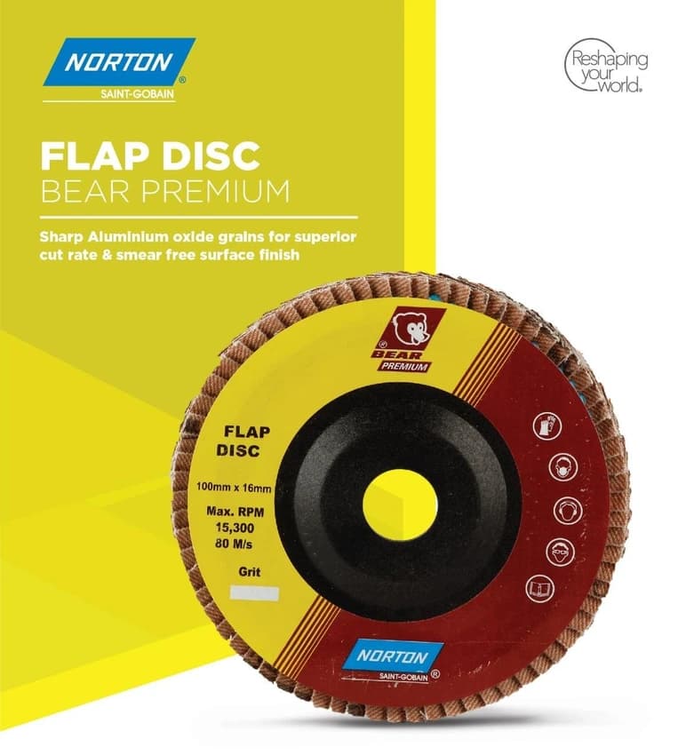 Norton Grindwell Bear Flap Disc