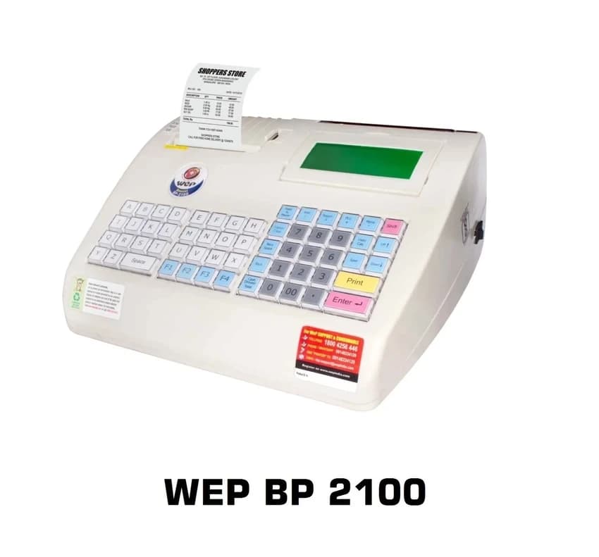 Semi-Automatic Wep BP 2100 Billing Machine, For Restaurant