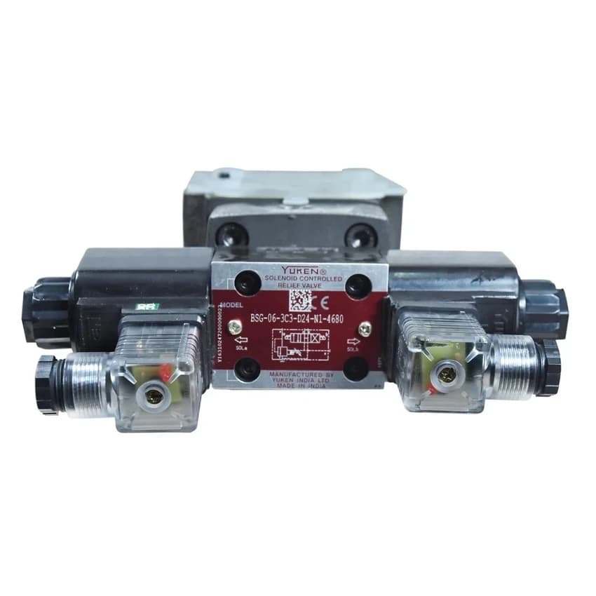 Yuken BSG-06-3C3-D24-N1-4680 Solenoid-Controlled Relief Valve