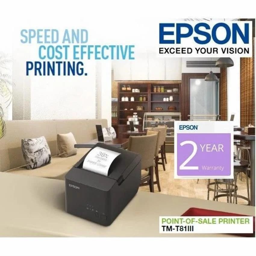 EPSON TM T 82 X -(LAN/Ethernet) Thermal Printer
