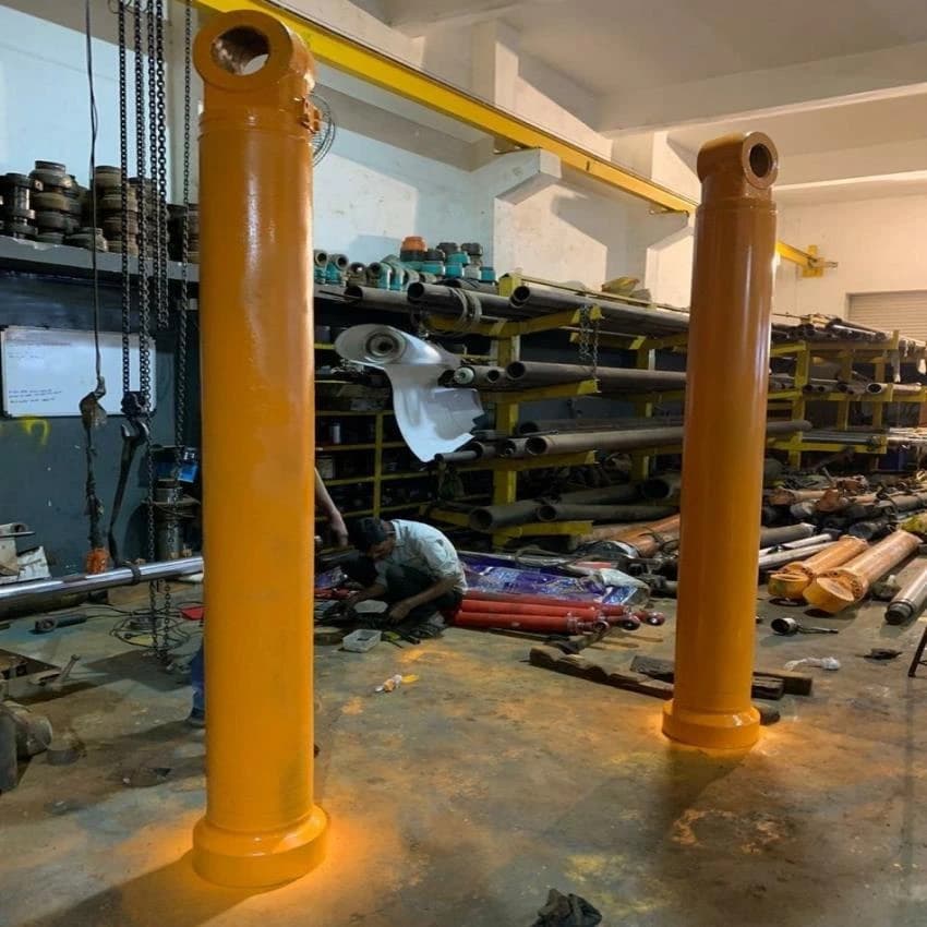 Hydraulic Cylinder Assembly Manufacturing, For Heavy Duty Vehicle Lifting, Welded
