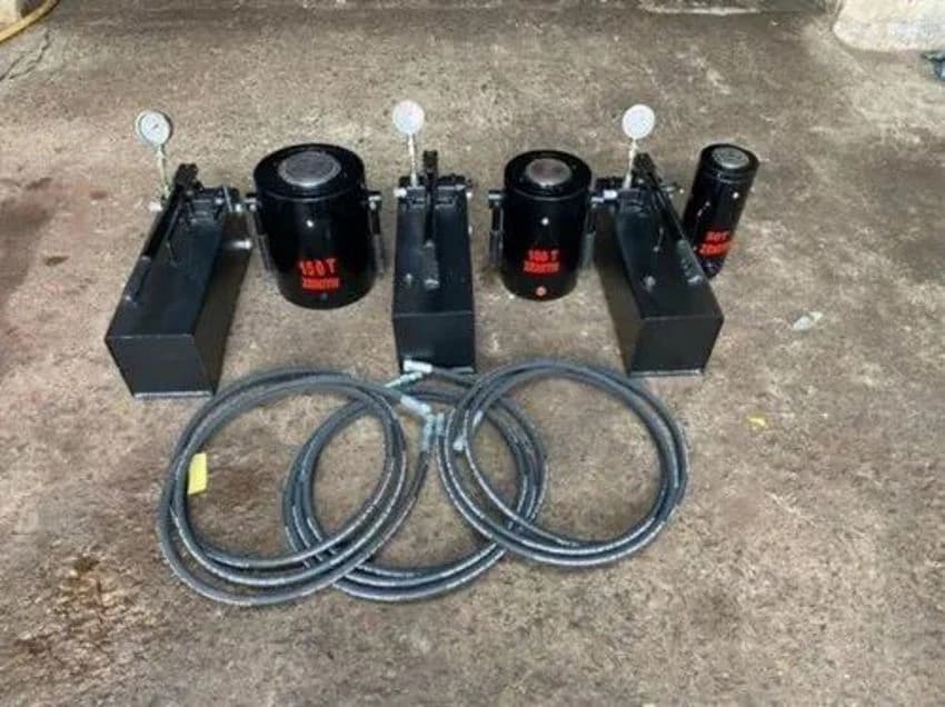 Red Hydraulic Single Acting cylinder for Industrial