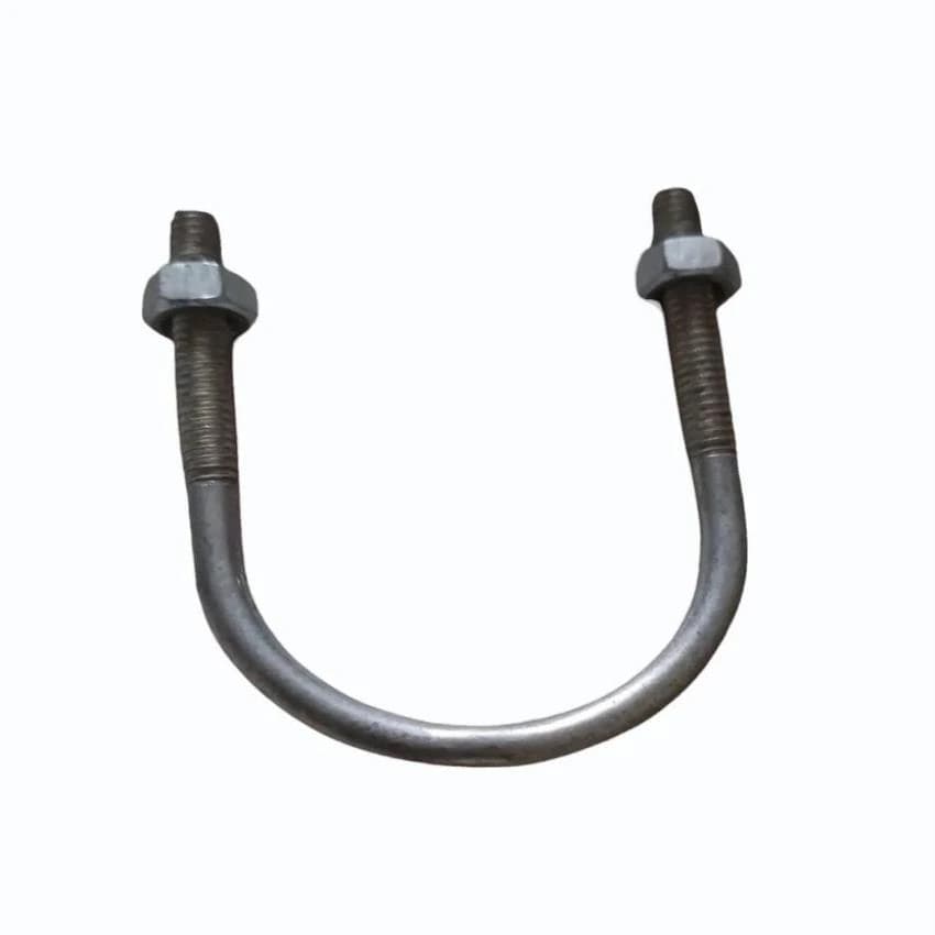 Gi U Bolt, Diameter: 8 mm, Pipe Size: 6 inch