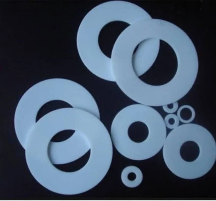 100 mm Teflon Ring Gasket, Material: PTFE (Polytetrafluoroethylene), Thickness: 2 mm