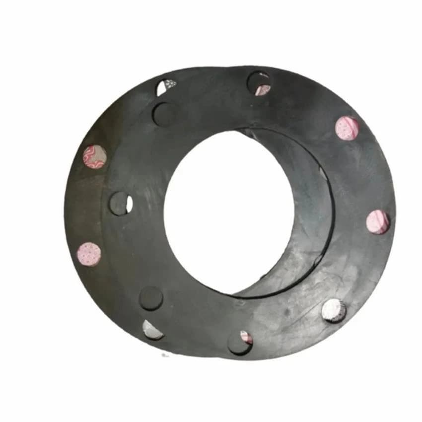 Industrial 8 Hole Rubber Gasket, Thickness: 20 mm, Size: 4 Inch