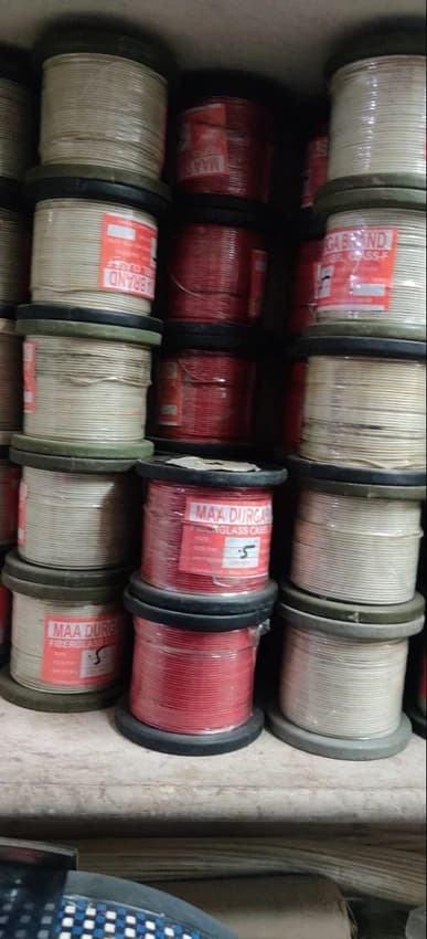 Single Core Tinned Copper Fiberglass Wire (6 sqmm) - 300V, 155°C