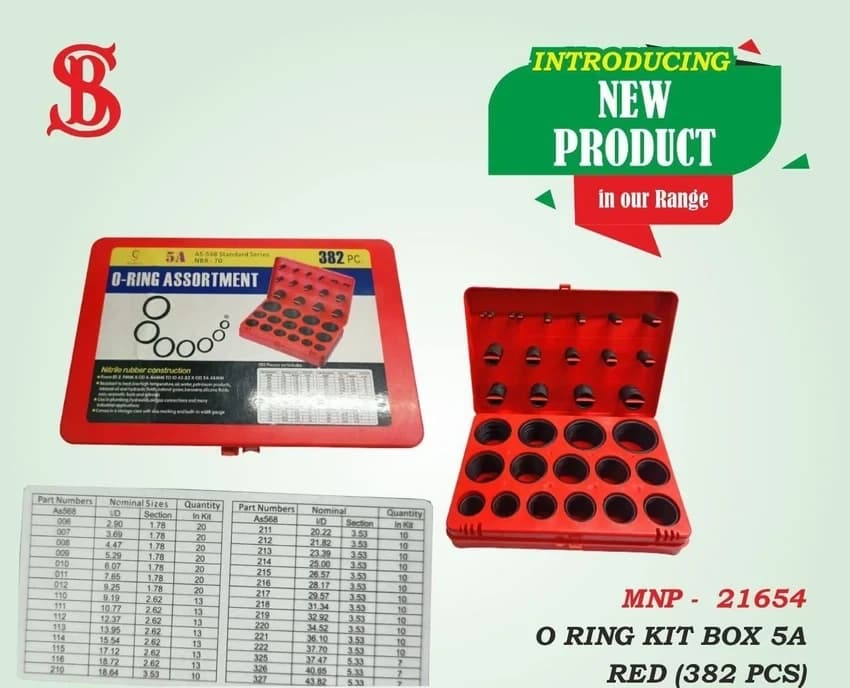Material: RUBBER O Ring O Ring Kit, For Automobile, Packaging Size: Box