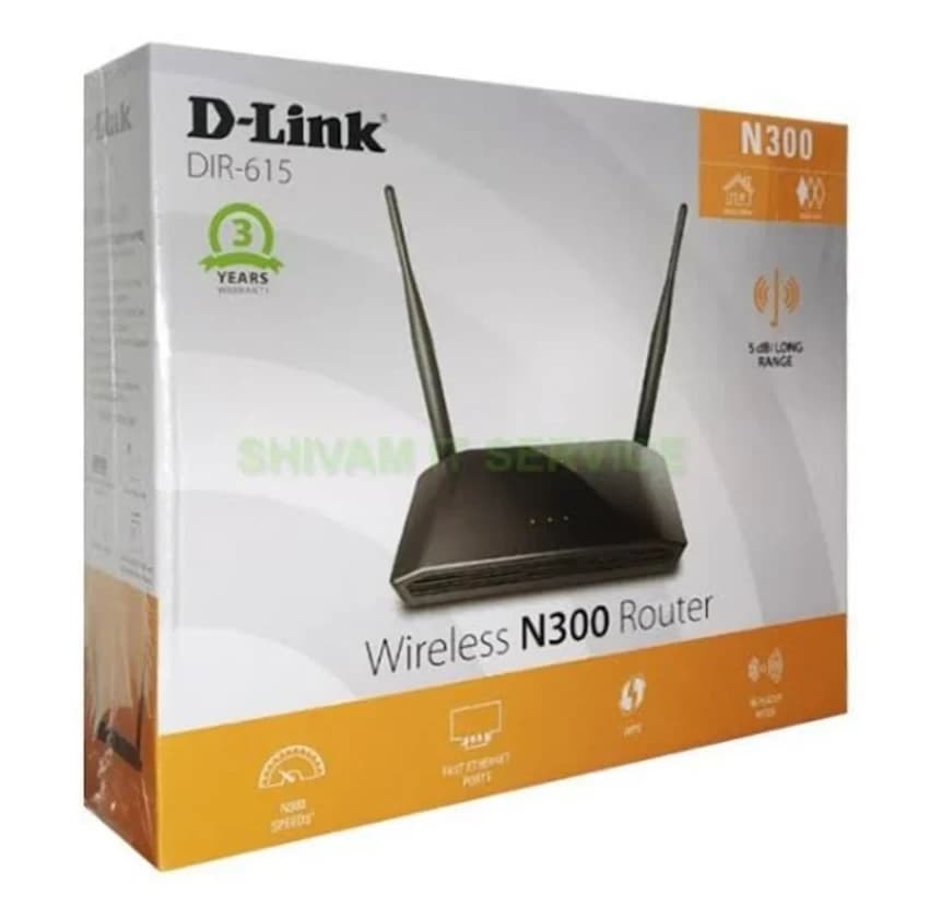 D Link Dir 615 Wireless N300 Router Black