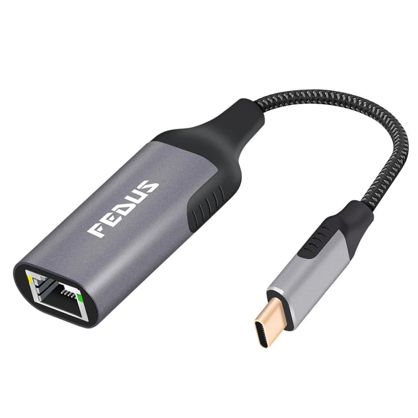 FEDUS USB-C to Ethernet RJ45 Adapter USB-C 3.0 to RJ45 LAN Adapter Mac, Laptop
