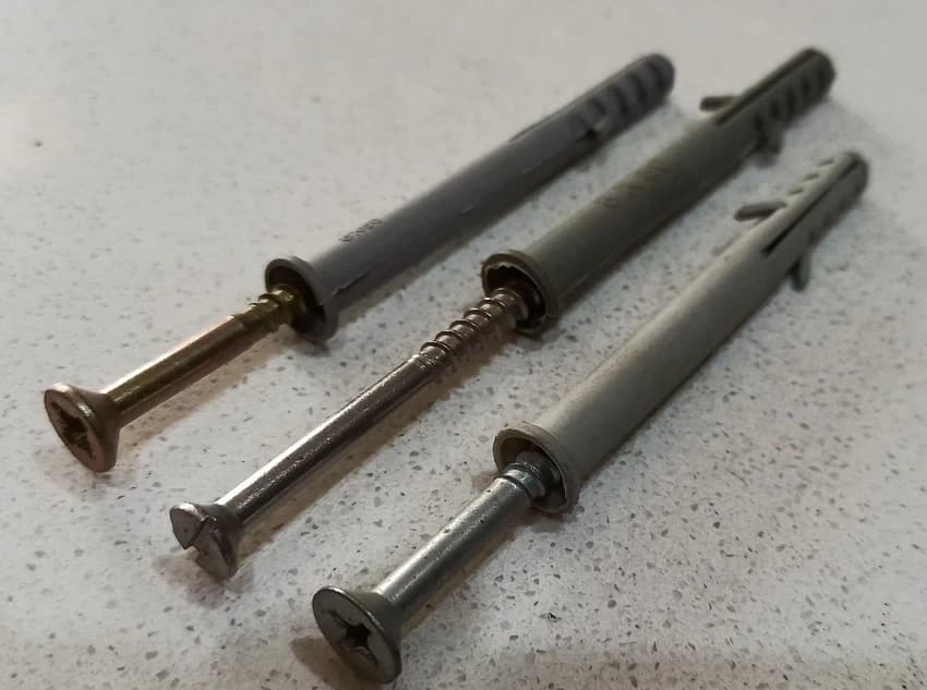 Mild Steel Nylon Frame Fixing Screw, Galvanized