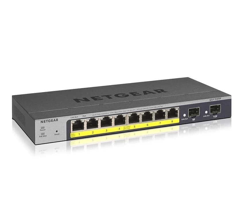 NETGEAR GS110TP 8-Port Gigabit PoE Smart Managed Pro Switch