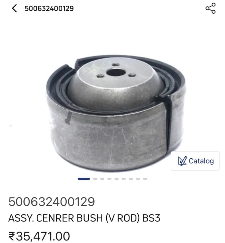 Tata Prima V Rod Centre Bush 500632400129
