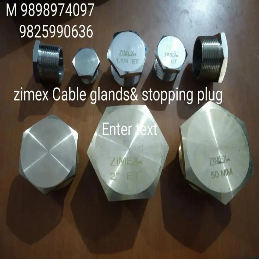Size: 3/4"" To 2"" Polished Brass Stoping Plug, For Industrial