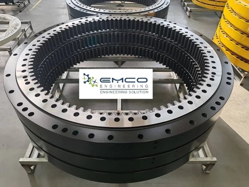 C45 / EN19 Slew Ring Bearing with Taper Roller Bearing (1200 mm Outer Diameter)