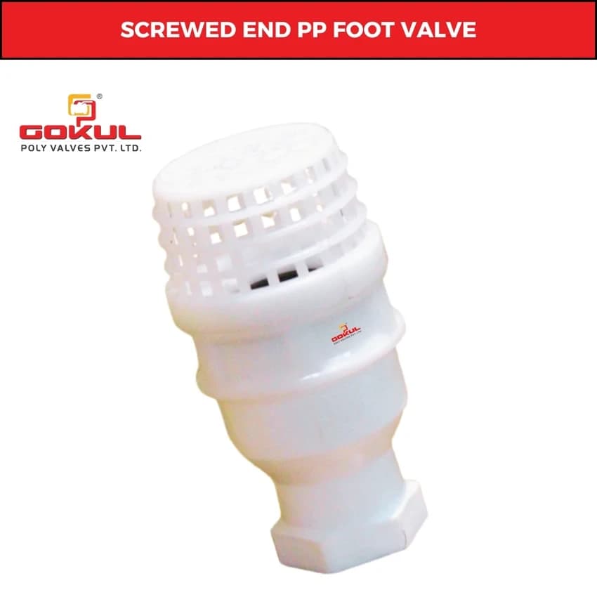 PP Foot Valve Threaded, 32 mm
