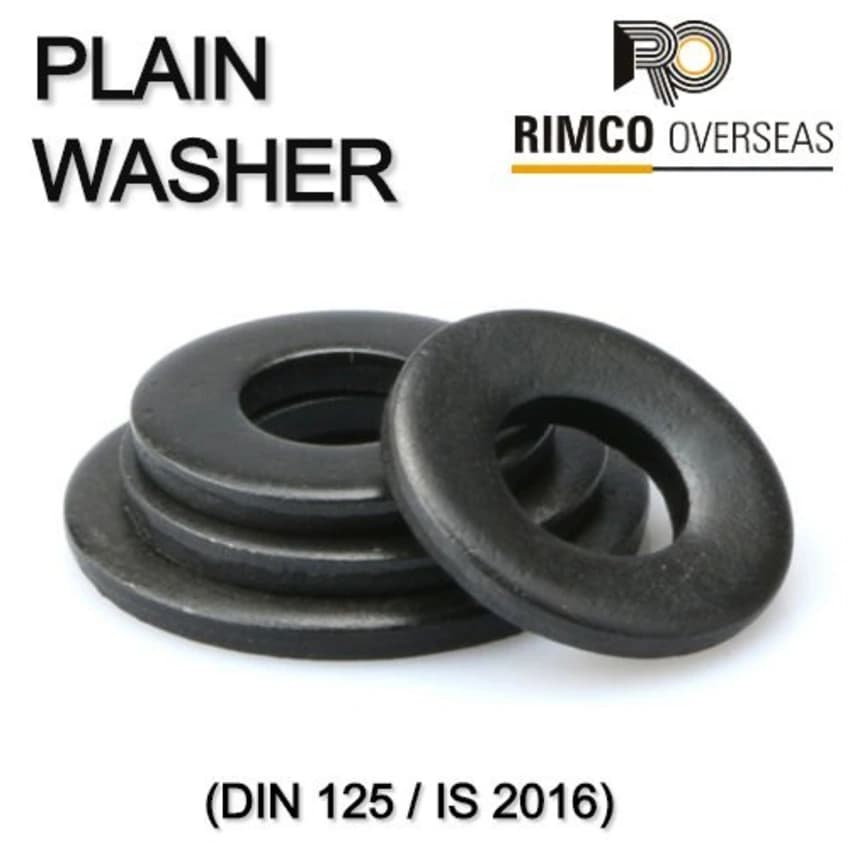 Round Din 125 Metal Plain Washers, For Industrial